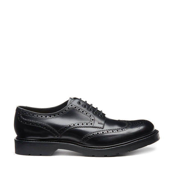 solovair Black Calf 5 Eye Gibson Brogue Shoe