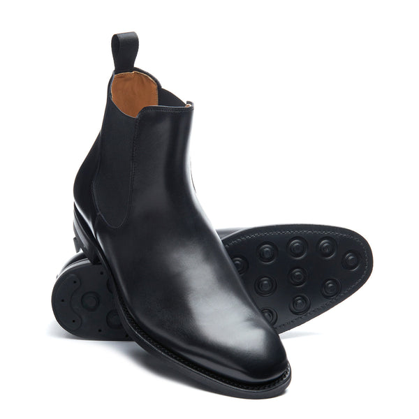 Solovair Black Calf Chelsea Boot