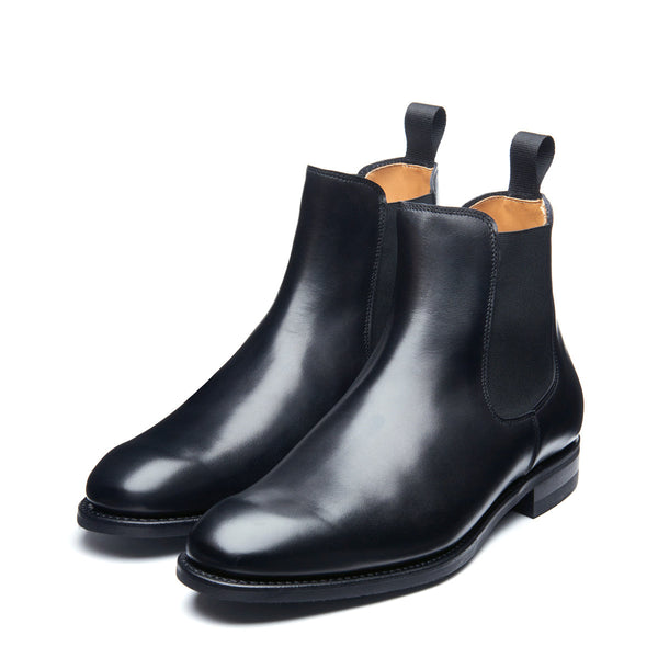 Solovair Black Calf Chelsea Boot