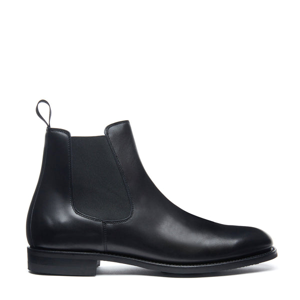 solovair Black Calf Chelsea Boot