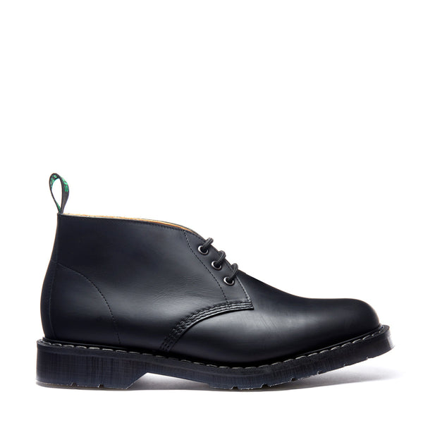 solovair Black Greasy 3 Eye Chukka Boot