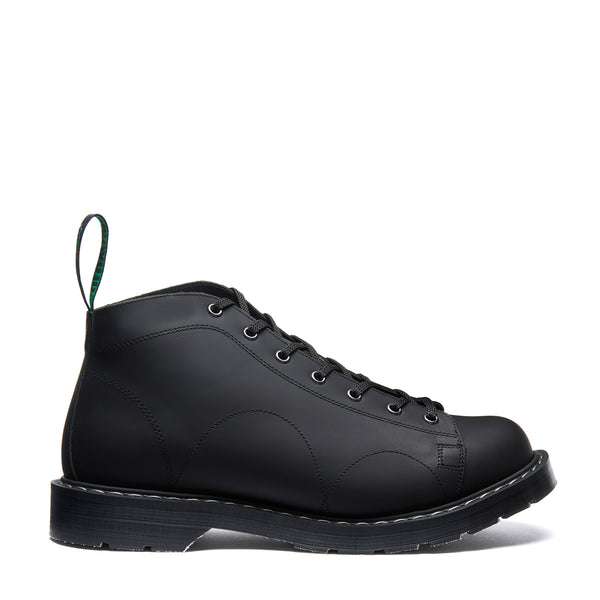 solovair Black Greasy 7 Eye Monkey Boot