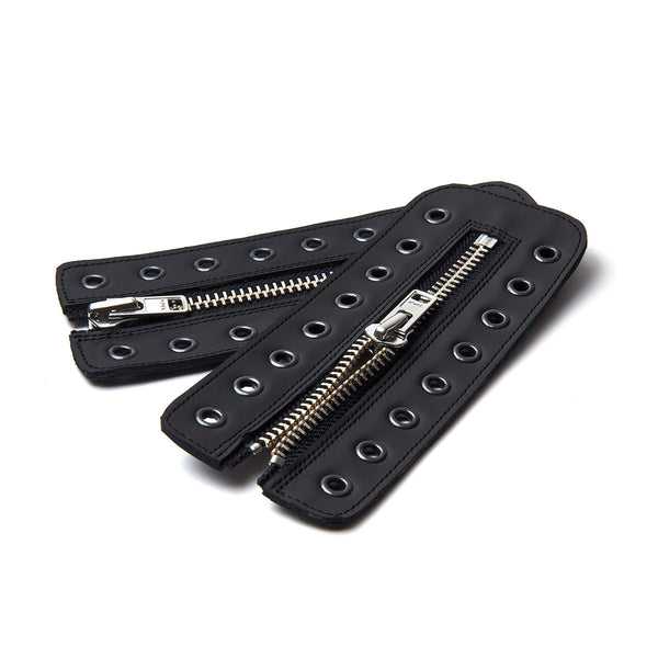 Solovair Black Greasy 8 Eye Derby Boot & Zip Guard