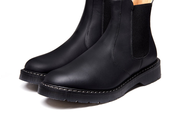 Solovair Black Greasy Dealer Boot