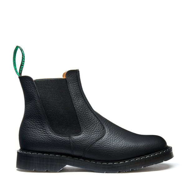 solovair Black Greasy Grain Dealer Boot