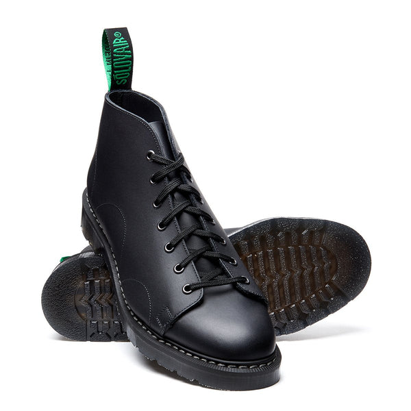 Solovair Black Greasy Monkey Boot