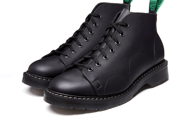 Solovair Black Greasy Monkey Boot