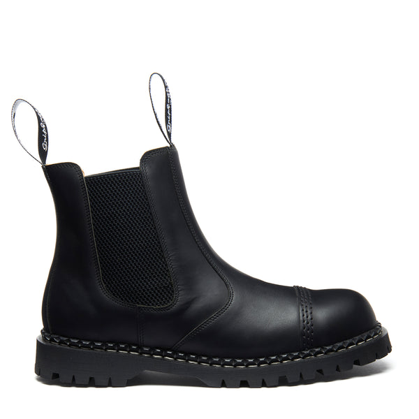 solovair Black Greasy Steel Toe Capped Dealer Boot