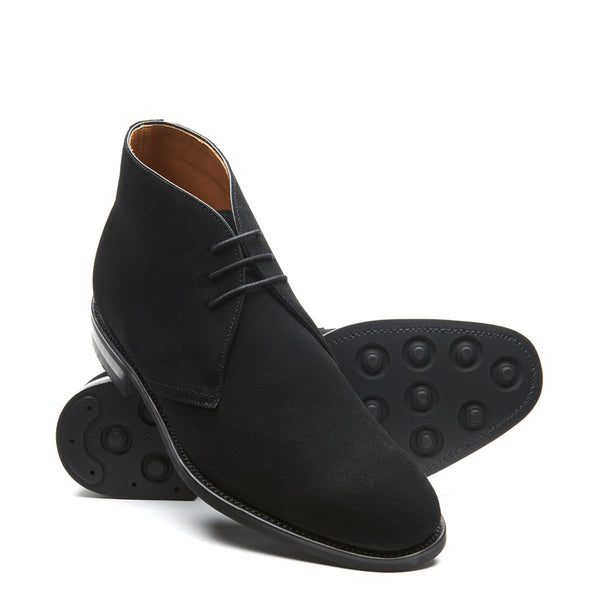 Solovair Black Suede 3 Eye Chukka Boot