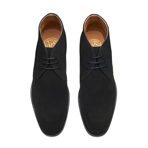 Solovair Black Suede 3 Eye Chukka Boot