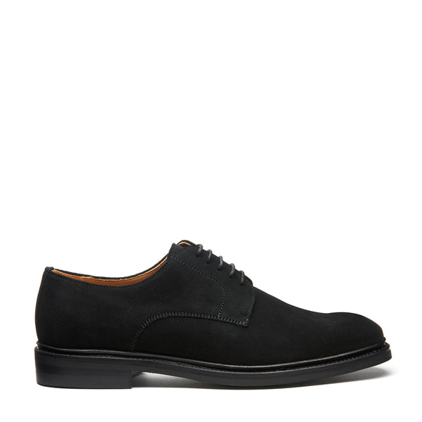 solovair Black Suede 5 Eye Derby Shoe