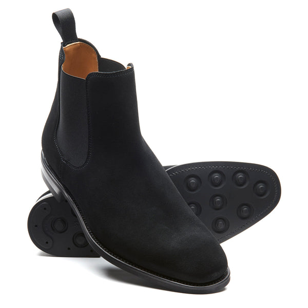 Solovair Black Suede Chelsea Boot
