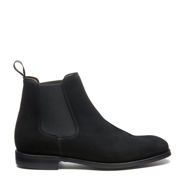 solovair Black Suede Chelsea Boot