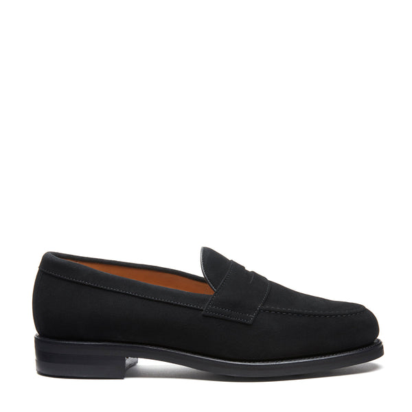 solovair Black Suede Penny Loafer