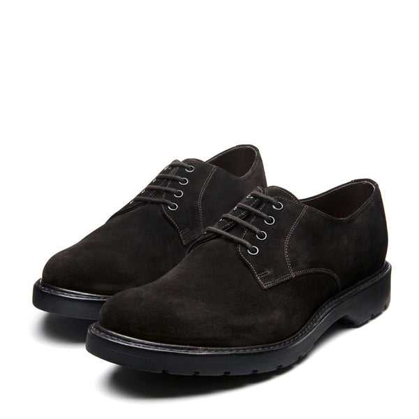 Solovair Brown Suede 4 Eye Plain Toe Gibson Shoe