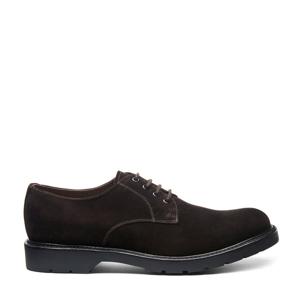 solovair Brown Suede 4 Eye Plain Toe Gibson Shoe