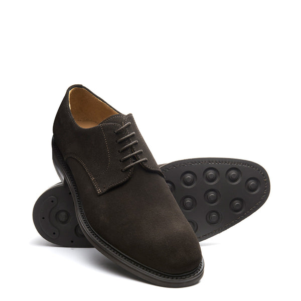 Solovair Brown Suede 5 Eye Derby Shoe