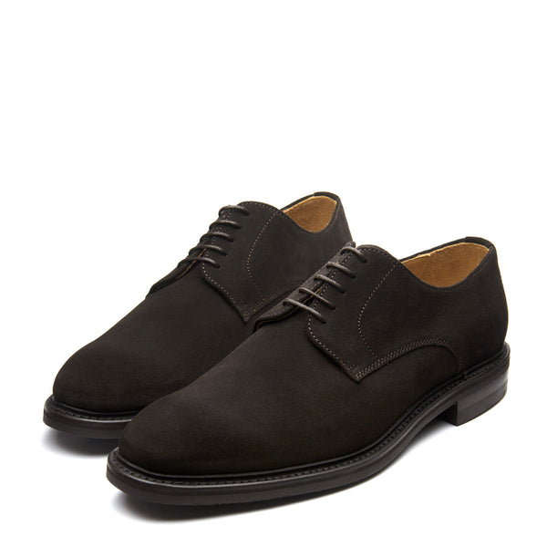 Solovair Brown Suede 5 Eye Derby Shoe