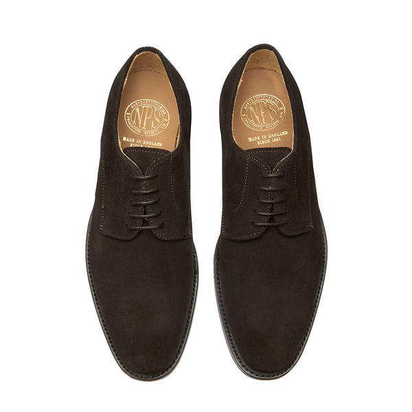 Solovair Brown Suede 5 Eye Derby Shoe