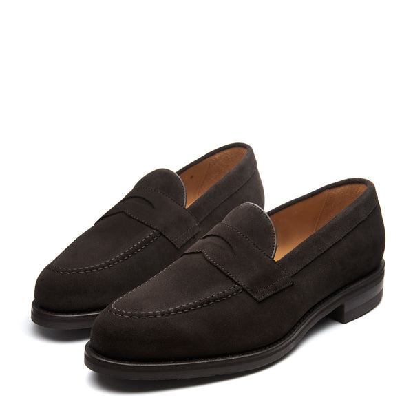 Solovair Brown Suede Penny Loafer