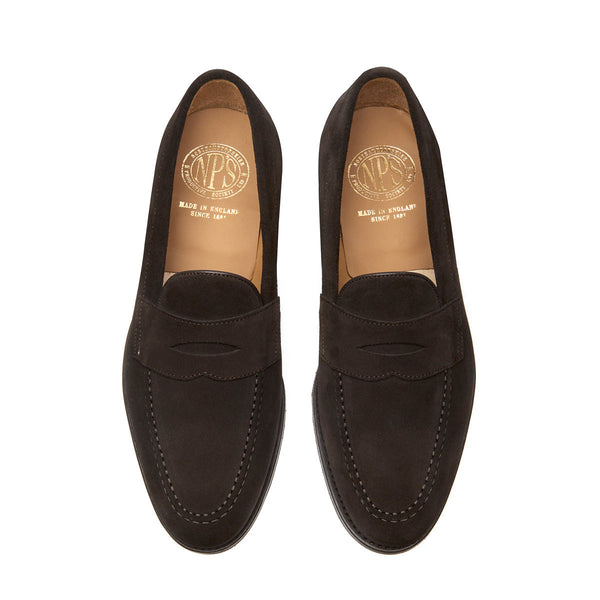 Solovair Brown Suede Penny Loafer