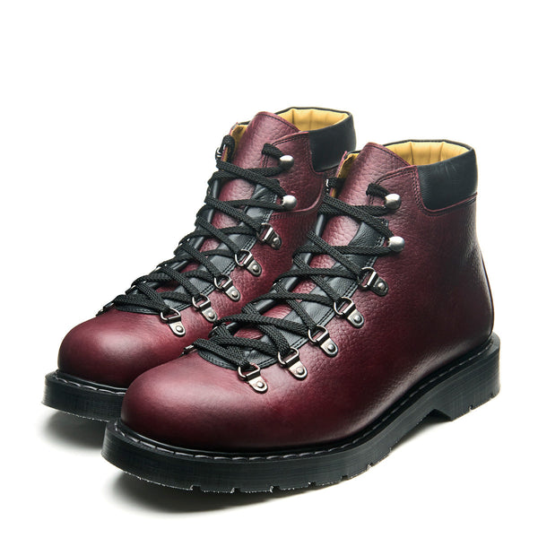 Solovair Burgundy Gaucho Grain Urban Hiker
