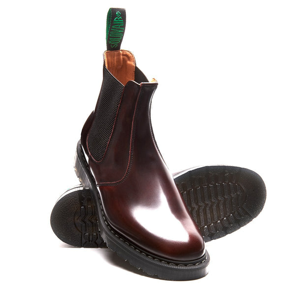 Solovair Burgundy Rub-Off Dealer Boot