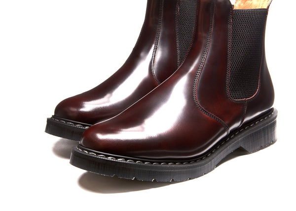 Solovair Burgundy Rub-Off Dealer Boot
