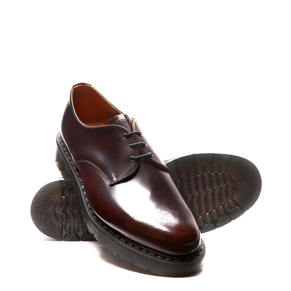 Solovair Burgundy Rub-Off Gibson Shoe