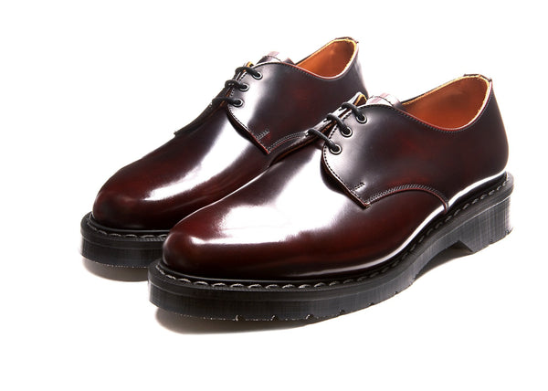 Solovair Burgundy Rub-Off Gibson Shoe