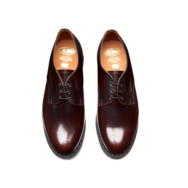 Solovair Burgundy Rub-Off Gibson Shoe