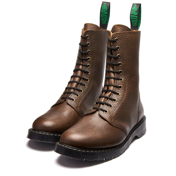 Solovair Gaucho Brown Grain 11 Eye Astronaut Boot