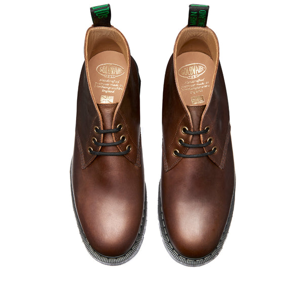 Solovair Gaucho Crazy Horse 3 Eye Chukka Boot