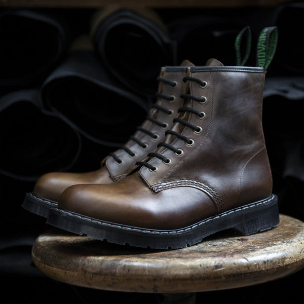 Solovair Gaucho Crazy Horse 8 Eye Derby Boot