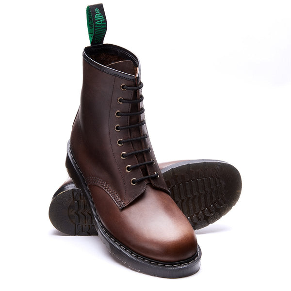 Solovair Gaucho Crazy Horse 8 Eye Derby Boot