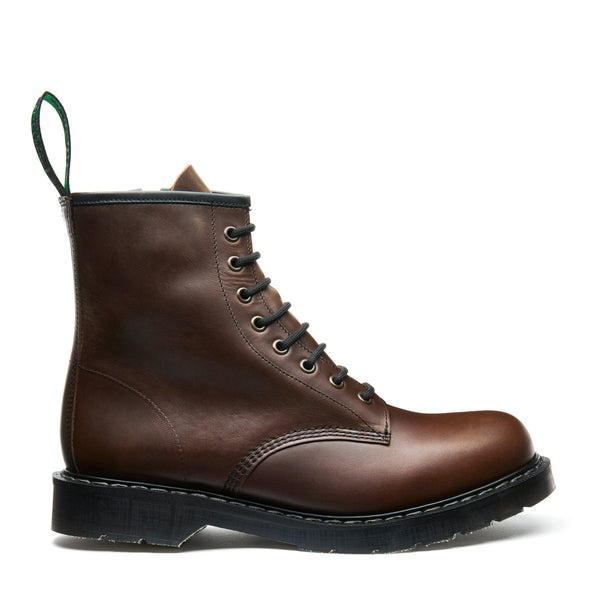 Solovair Gaucho Crazy Horse 8 Eye Zip Derby Boot