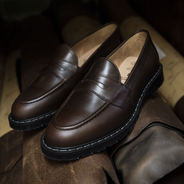 Solovair Gaucho Crazy Horse Penny Loafer