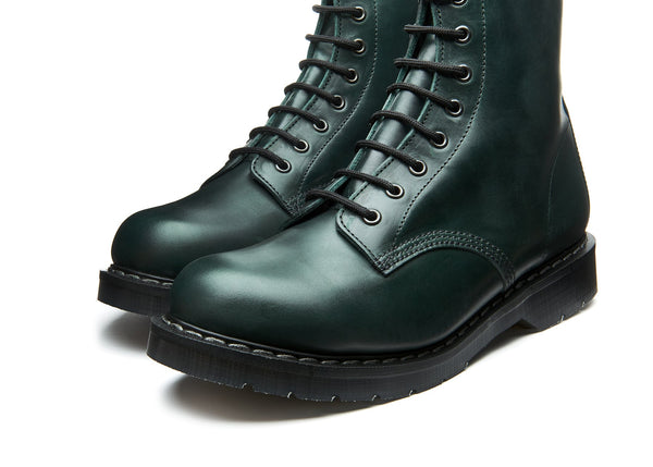 Solovair Green Gaucho 8 Eye Derby Boot