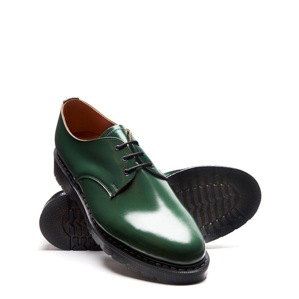 Solovair Green Hi-Shine Gibson Shoe