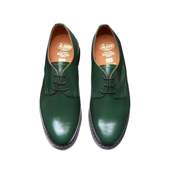 Solovair Green Hi-Shine Gibson Shoe