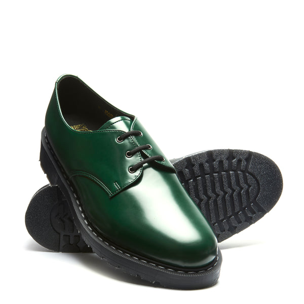 Solovair Green Vegan Hi-Shine Gibson Shoe