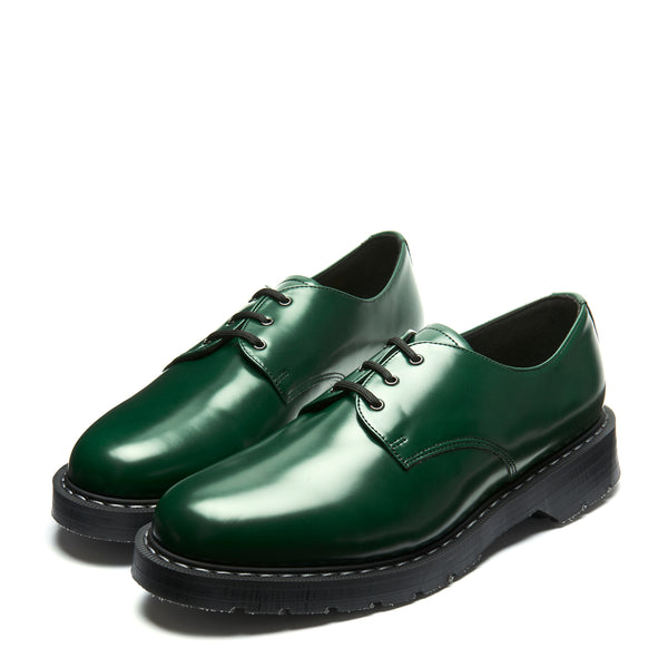 Solovair Green Vegan Hi-Shine Gibson Shoe