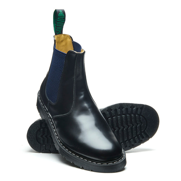 Solovair Navy Blue & Black Dealer Boot