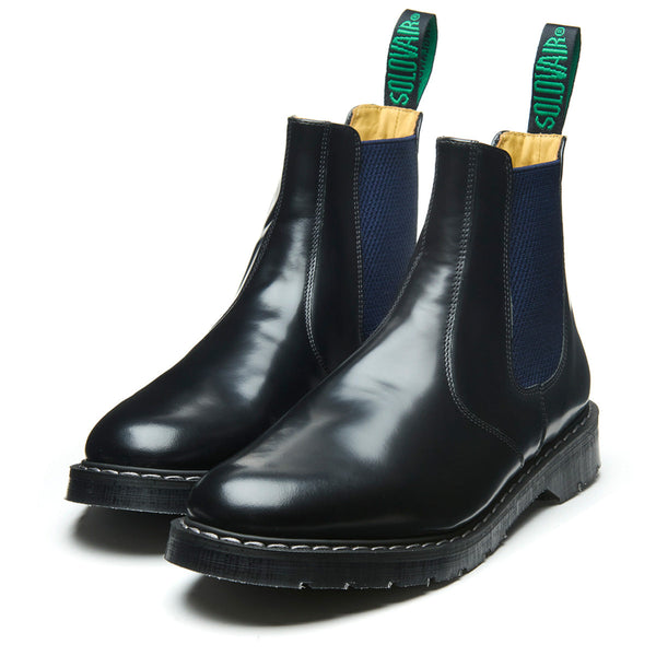 Solovair Navy Blue & Black Dealer Boot