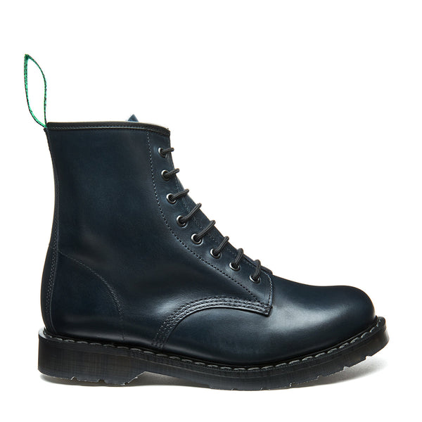 solovair Navy Gaucho 8 Eye Derby Boot