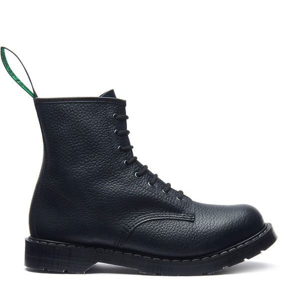 solovair Navy Gaucho Grain 8 Eye Derby Boot