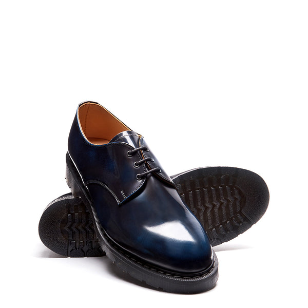 Solovair Navy Rub-Off Gibson Shoe