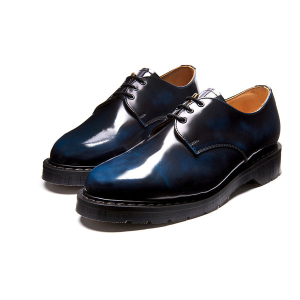 Solovair Navy Rub-Off Gibson Shoe