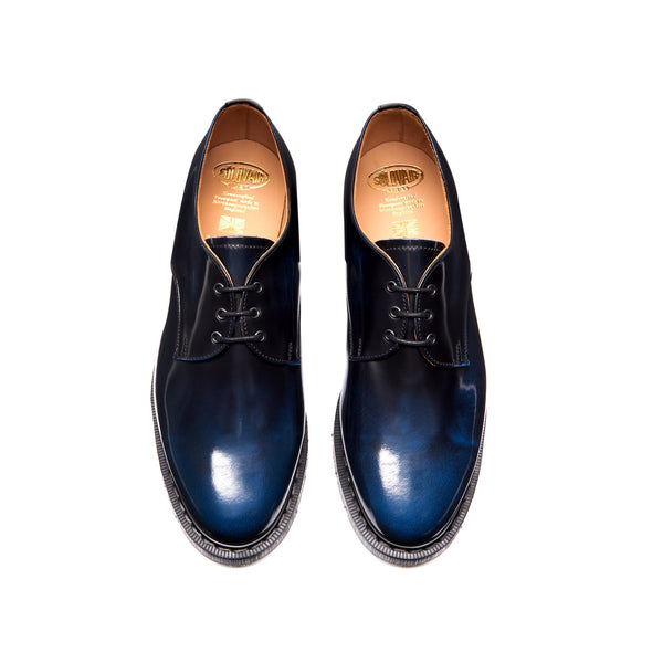 Solovair Navy Rub-Off Gibson Shoe
