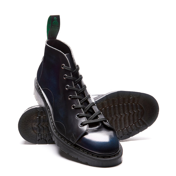 Solovair Navy Rub-Off Monkey Boot